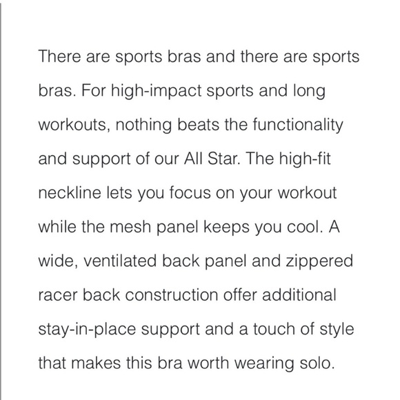 Zyia black high impact All Star Bra size XL - Picture 5 of 14